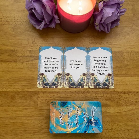 Unspoken Love Messages From The Heart - Oracle Cards Message Cards for Love - Picture 3 of 4